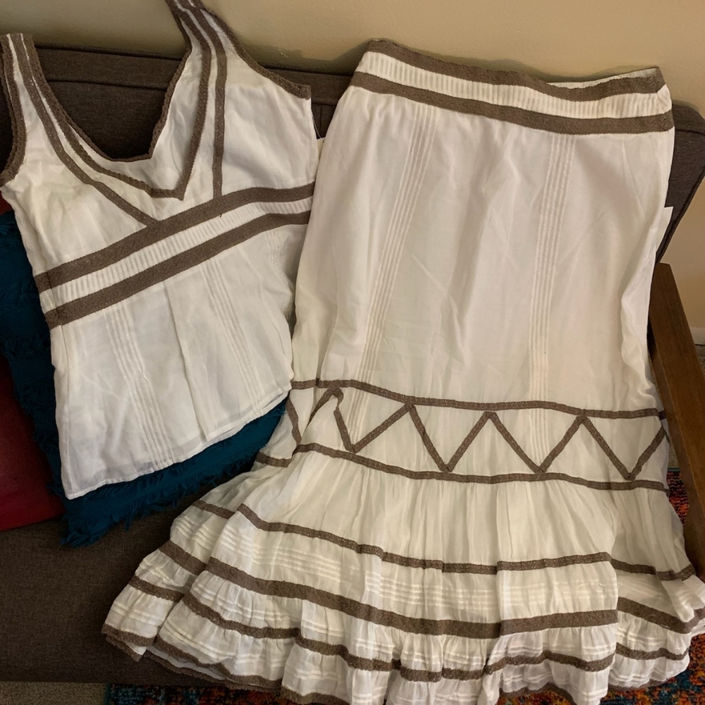 Zara basic 2 piece skirt set